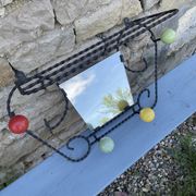 Porte-manteau miroir boule Année 60