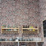 wall bottle shelf