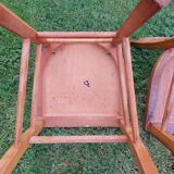 6 sanded bistro chairs