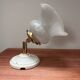 Vintage glass and ceramic tilting wall light