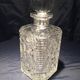 Whiskey carafe in bohemian crystal table art at the time of the digestive