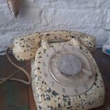 Vintage phone terrazzo effect 1963