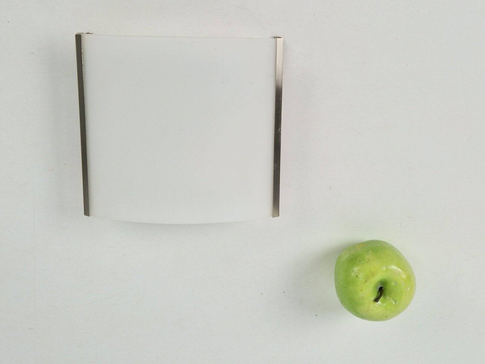 Tecla Wall Lamp in Opaline Glass from Panzeri, 1980s