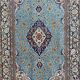 Ancient Persian carpet Ghoom wool and silk 142x222 cm