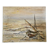 Boat signed Baudrin