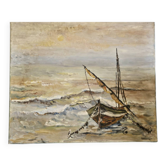 Boat signed Baudrin
