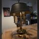 Vintage Bouillotte Lamp in Bronze – Empire/Directoire Style – Signed F.B.