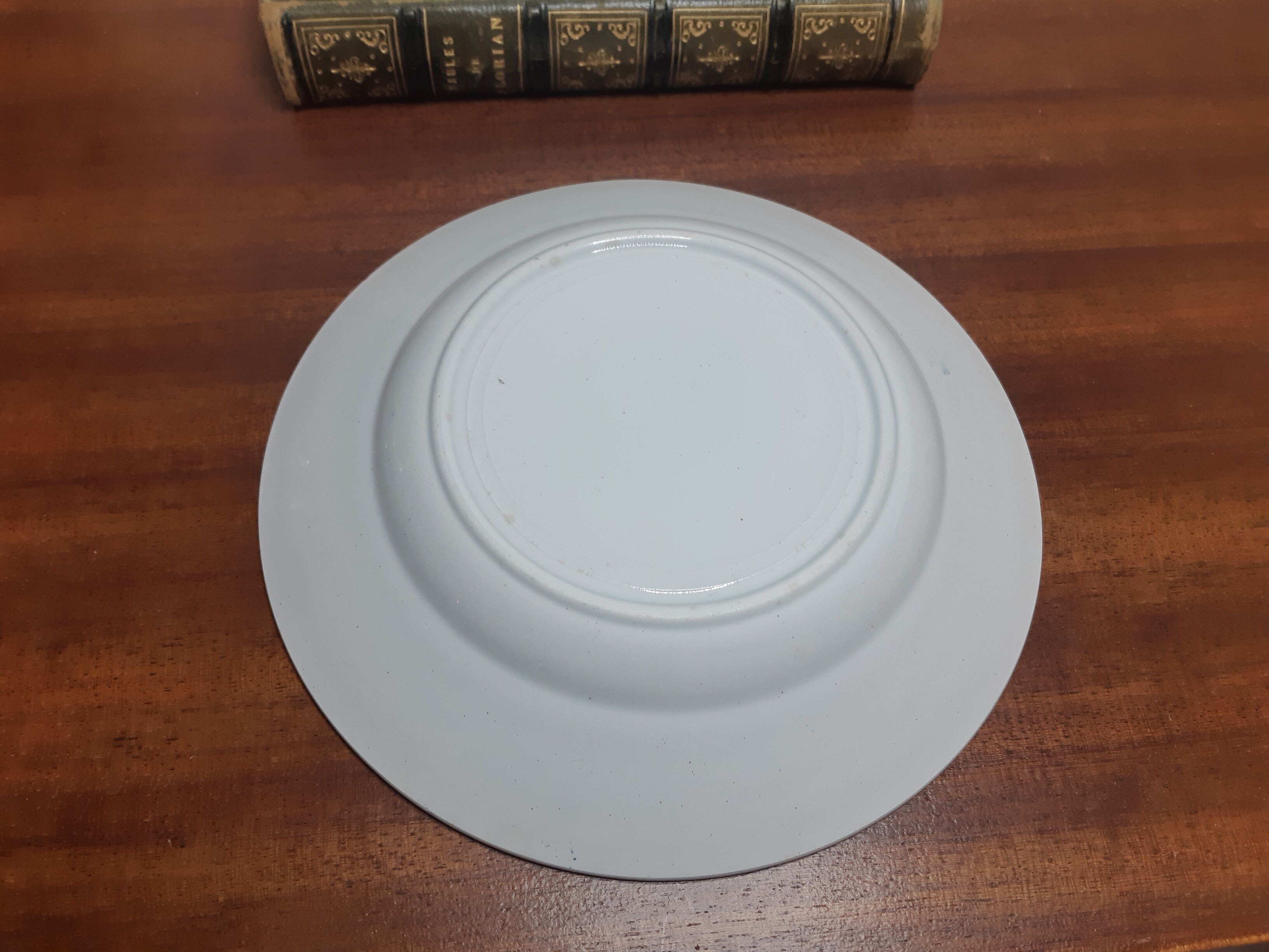 Hollow earthenware plate Terre de Fer, vintage French, 50s