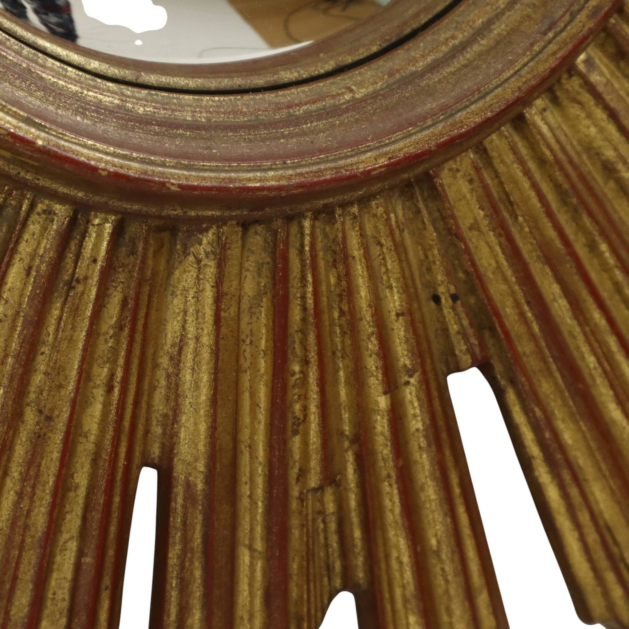 XL Sunburst convex sun mirror Deknudt rare 75 cm