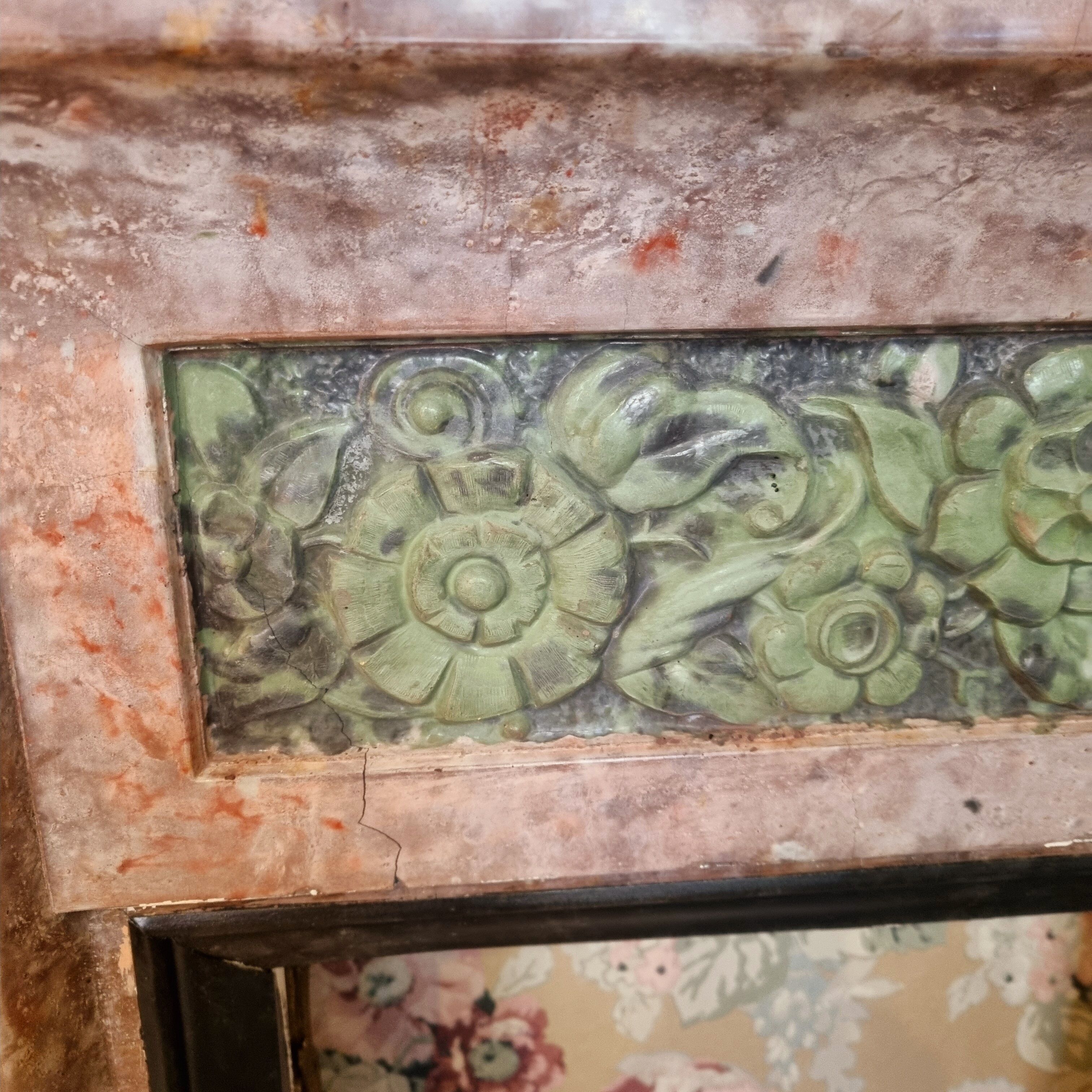 Cheminée art nouveau 1920