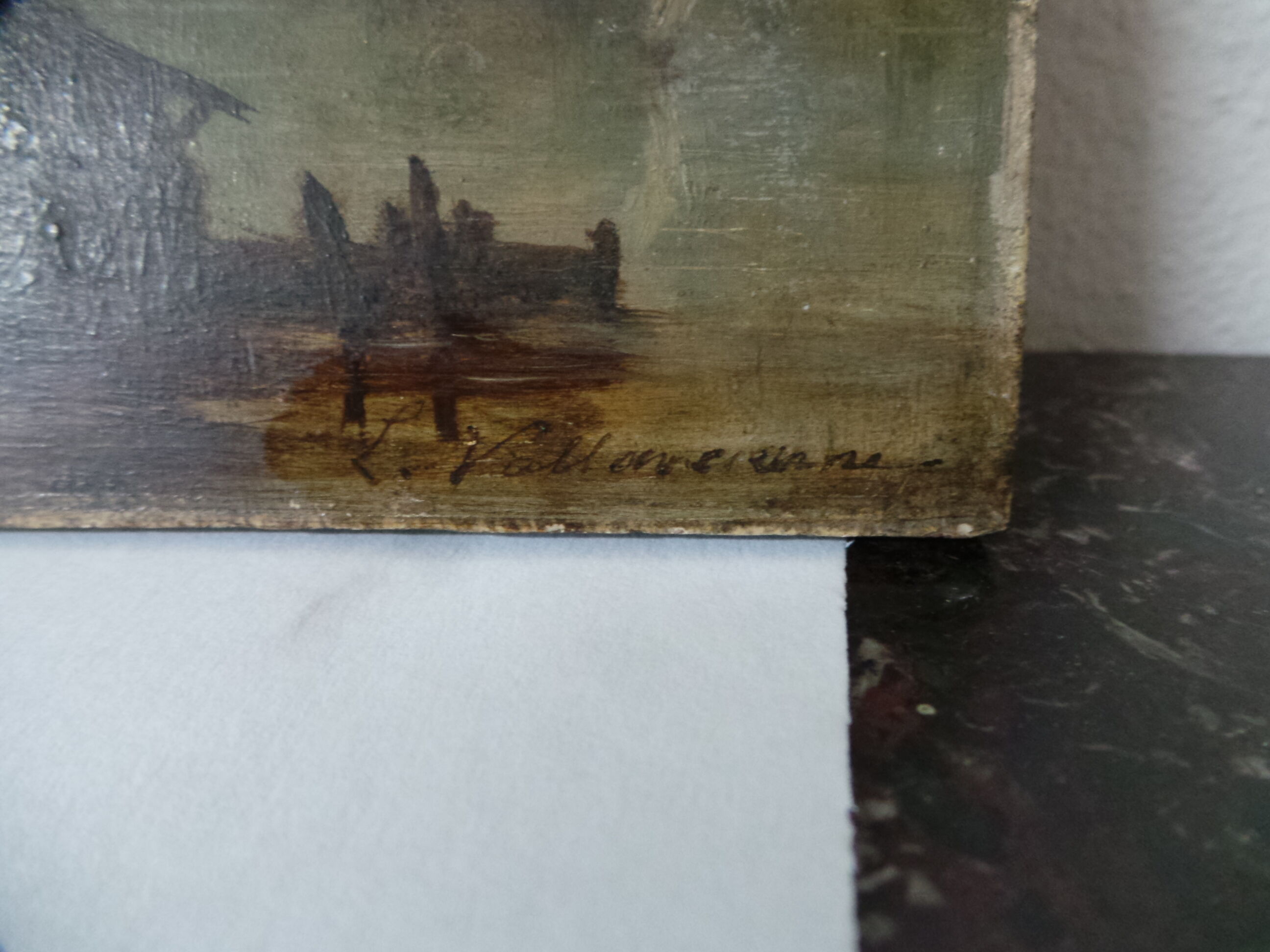 Landscape oil on panel