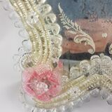 Murano glass wall mirror 28x23cm