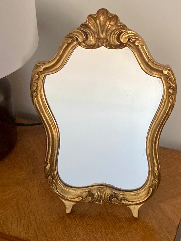 Golden vintage mirror