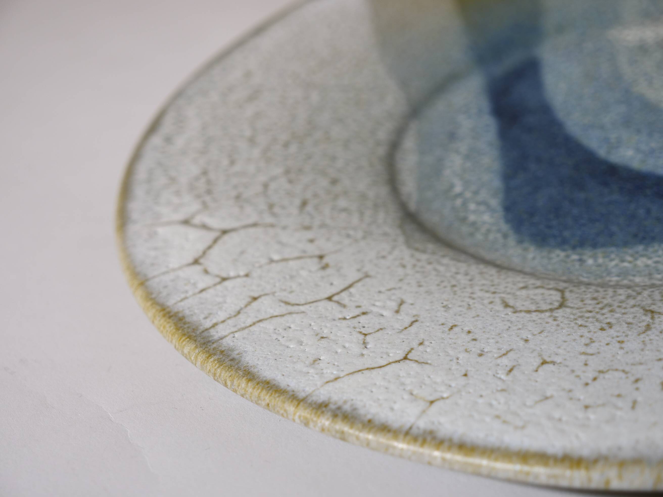 Scandinavian Studio Pottery Plate, Signed, 1970s