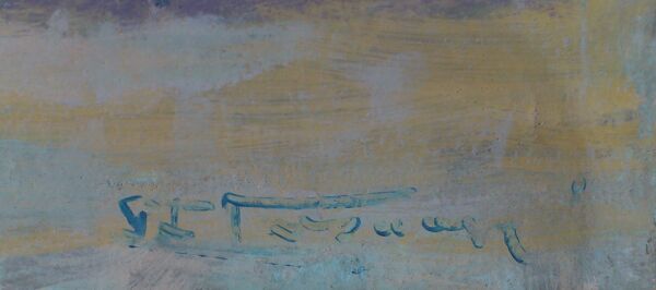 Huile sur toile ''Déjeuner à 2 à l'Isle-Adam sous le soleil'' Faraoni Luciano