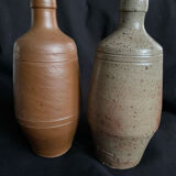 Set of 2 stoneware bottles