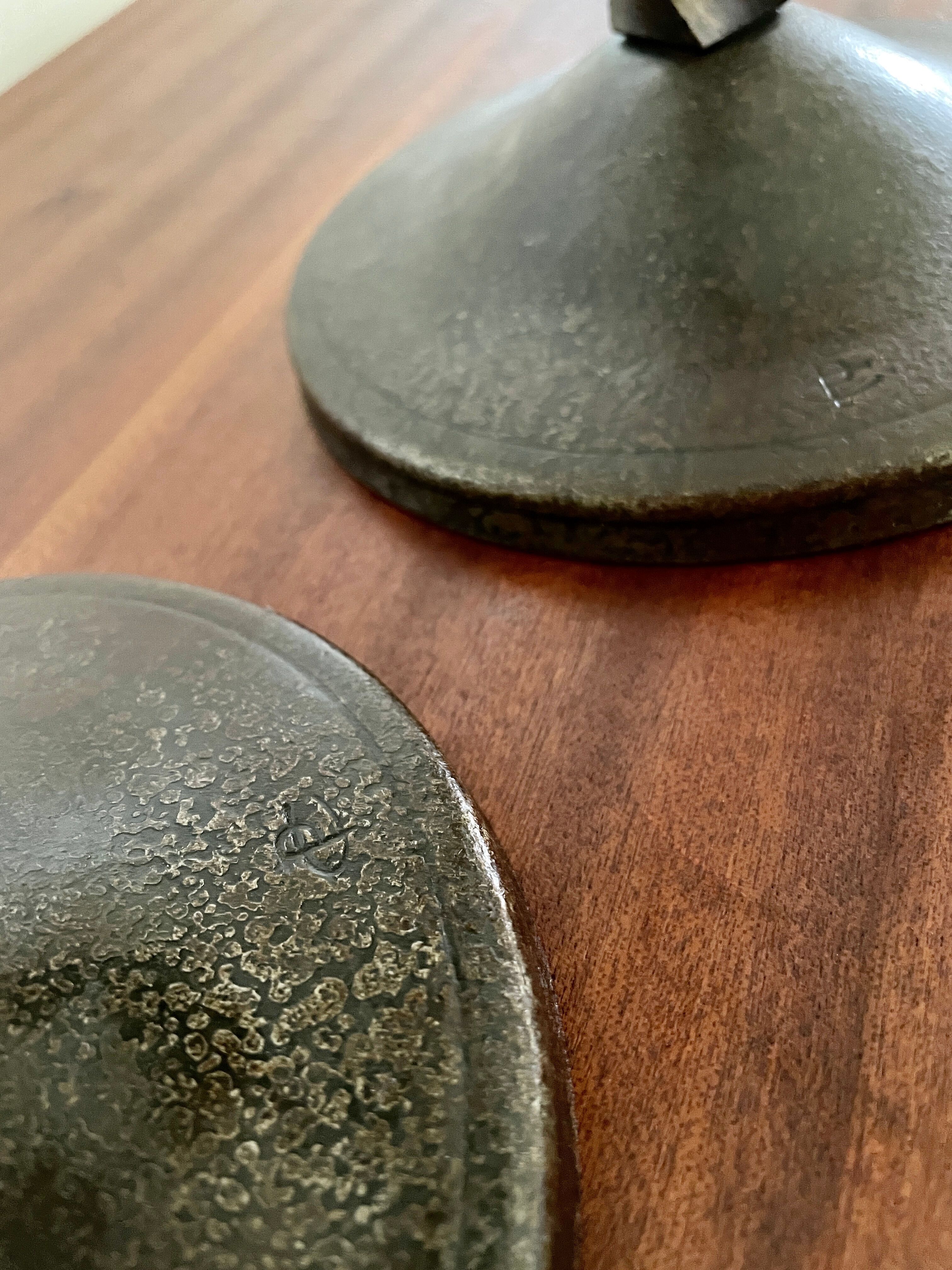 Pair of brutalist candelabra by Charles Piguet 1930