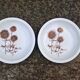 Lot de 2 assiettes creuses Sarreguemines "Chardons"