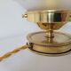 Art deco lamp in brass and glass