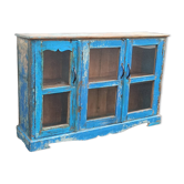 Petit buffet vitrine en bois