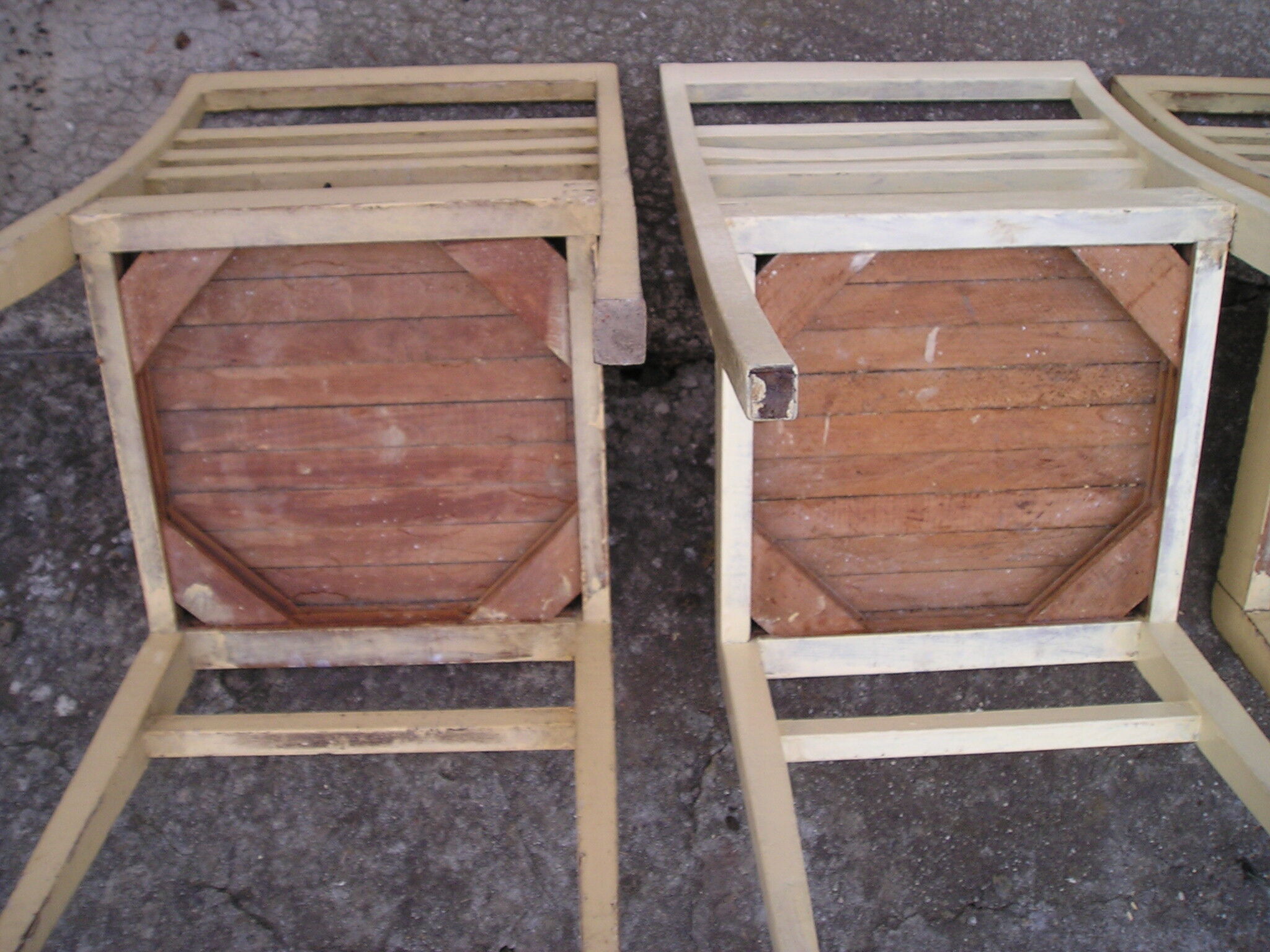 Série de 4 chaises René Gabriel, mobilier d'urgence, de sinistrés, reconstruction, années 50