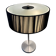 Brushed aluminium and glass design lamp