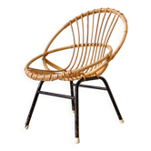 Chaise longue en rotin pour enfant