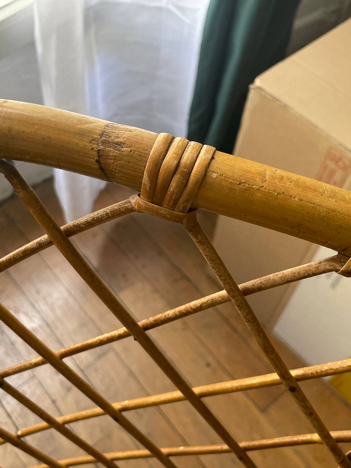 Chaise vintage en rotin
