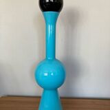 Italian blue opaline design vase