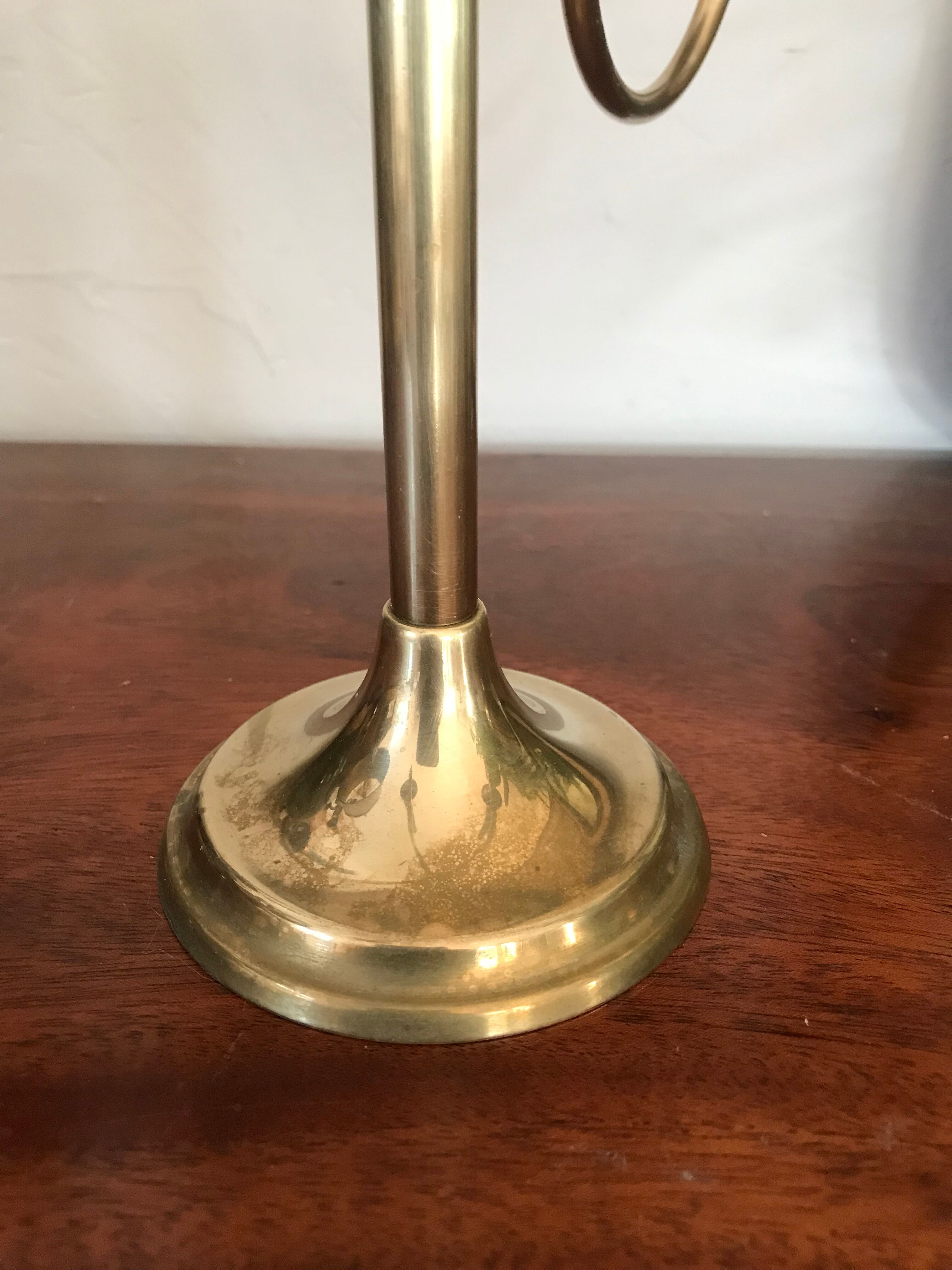 Scandinavian brass chandelier