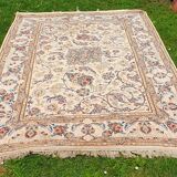 Vintage Isfahan Rug, Rug, carpet 225x150cm (7.4x4.9 ft) Floral Pattern