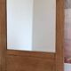 Solid oak mirror, Art Deco style
