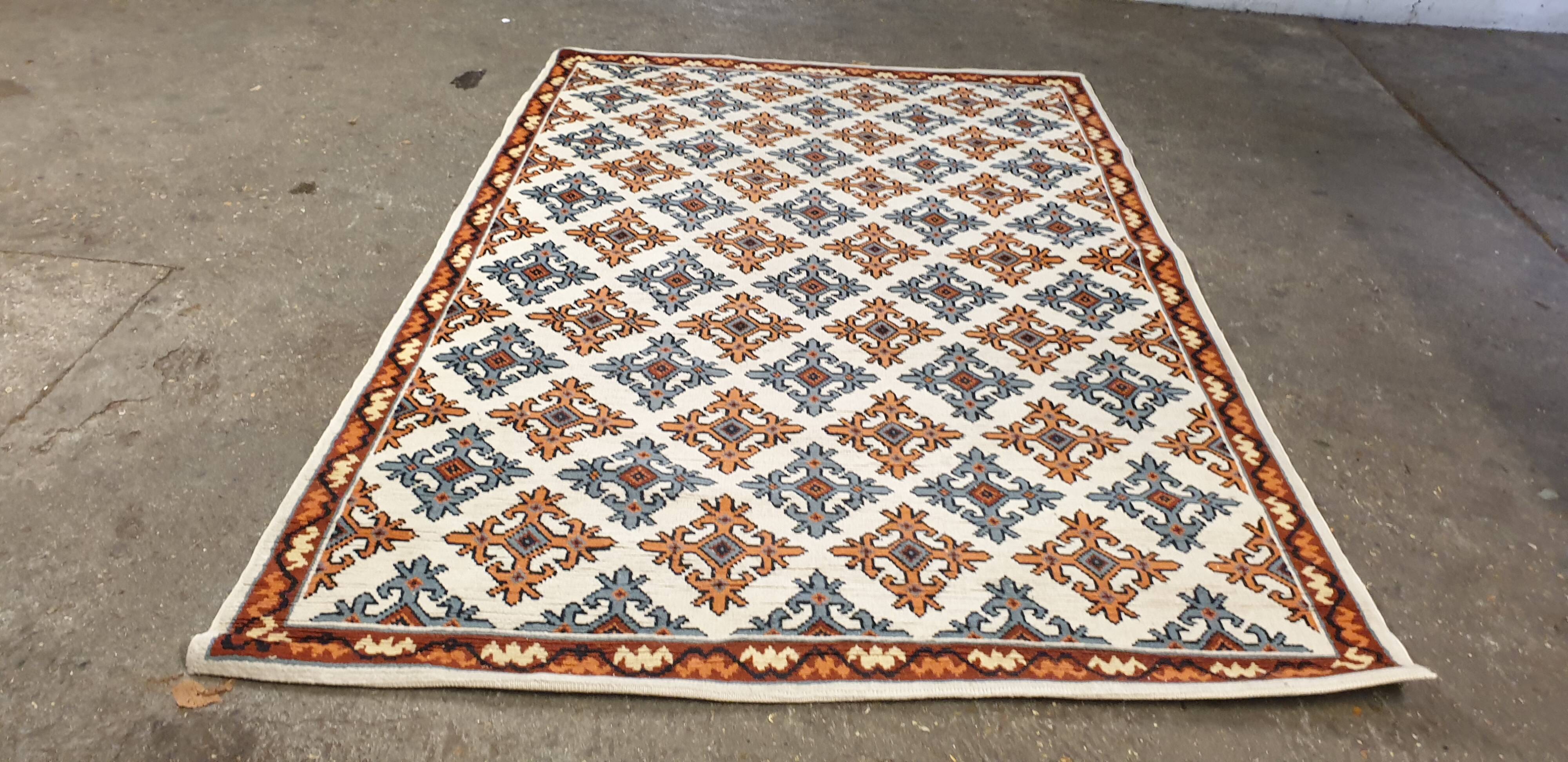 Anatolian oriental wool velvet rug