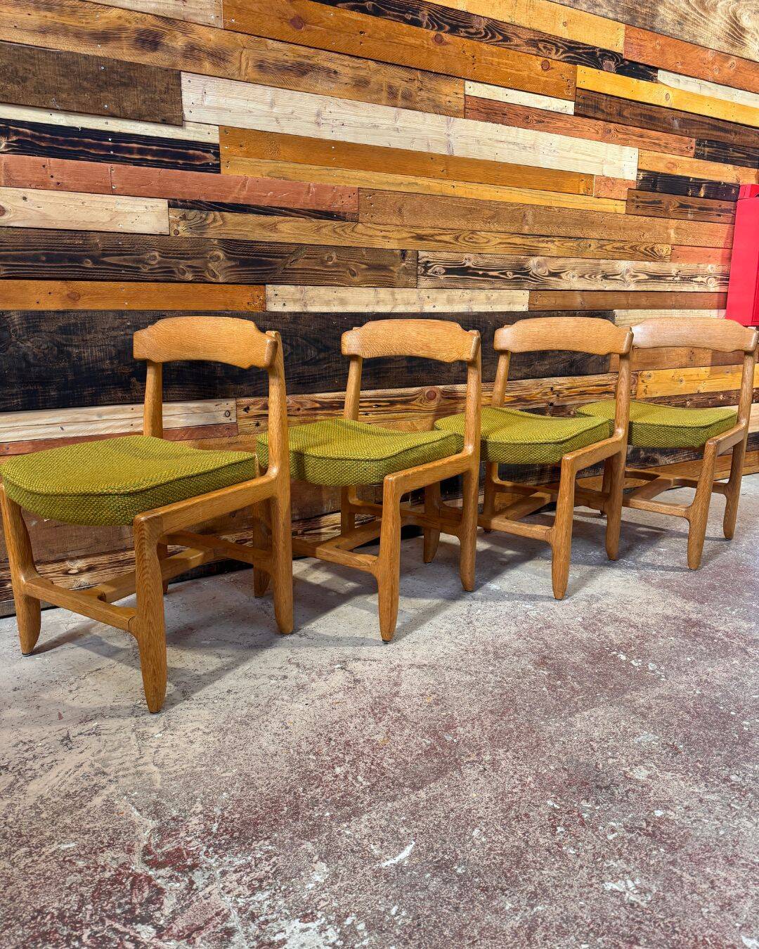 Set of 4 chairs model "Véronique" - Guillerme & Chambron