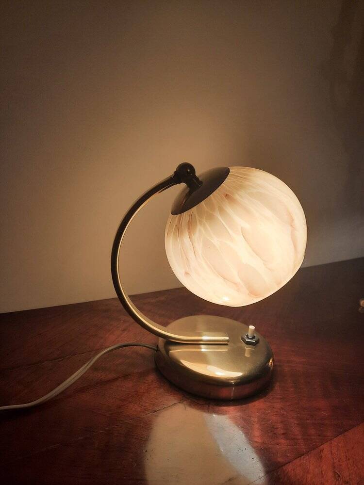 Bauhaus Brass Table Lamps, Germany, 1930s