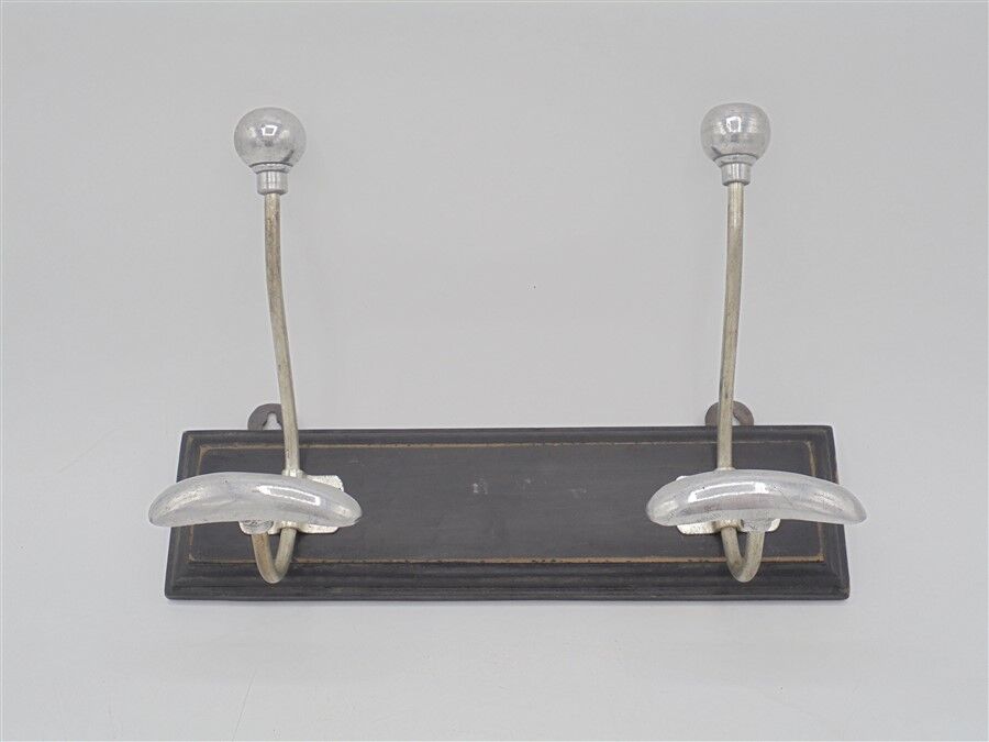 Coat rack 2 aluminium hooks