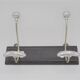 Coat rack 2 aluminium hooks