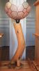 Wood and mother-of-pearl lamp