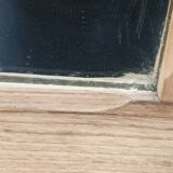Entrance mirror Weathered air-gummed wood frame