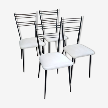 Quatres chaises de Colette Gueden années 50