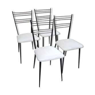 Four chairs by Colette Gueden 1950s