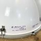 Large White Enamel Industrial Factory Lamp with Glass Cover, 1990s