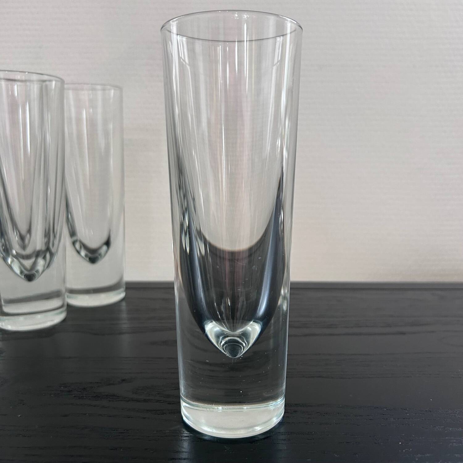 Set of 6 Habitat glasses, 1980
