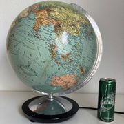 Globe vintage 1940 terrestre verre Duo Erdglobus Berlin - 42 cm
