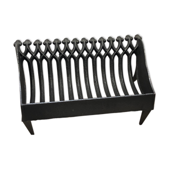 Fireplace cradle, cast iron log holder