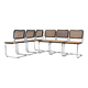 Set of 6 dining chairs, model B32 by Marcel Breuer