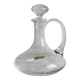 Mouth-blown glass carafe, old glassware.