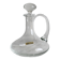 Mouth-blown glass carafe, old glassware.