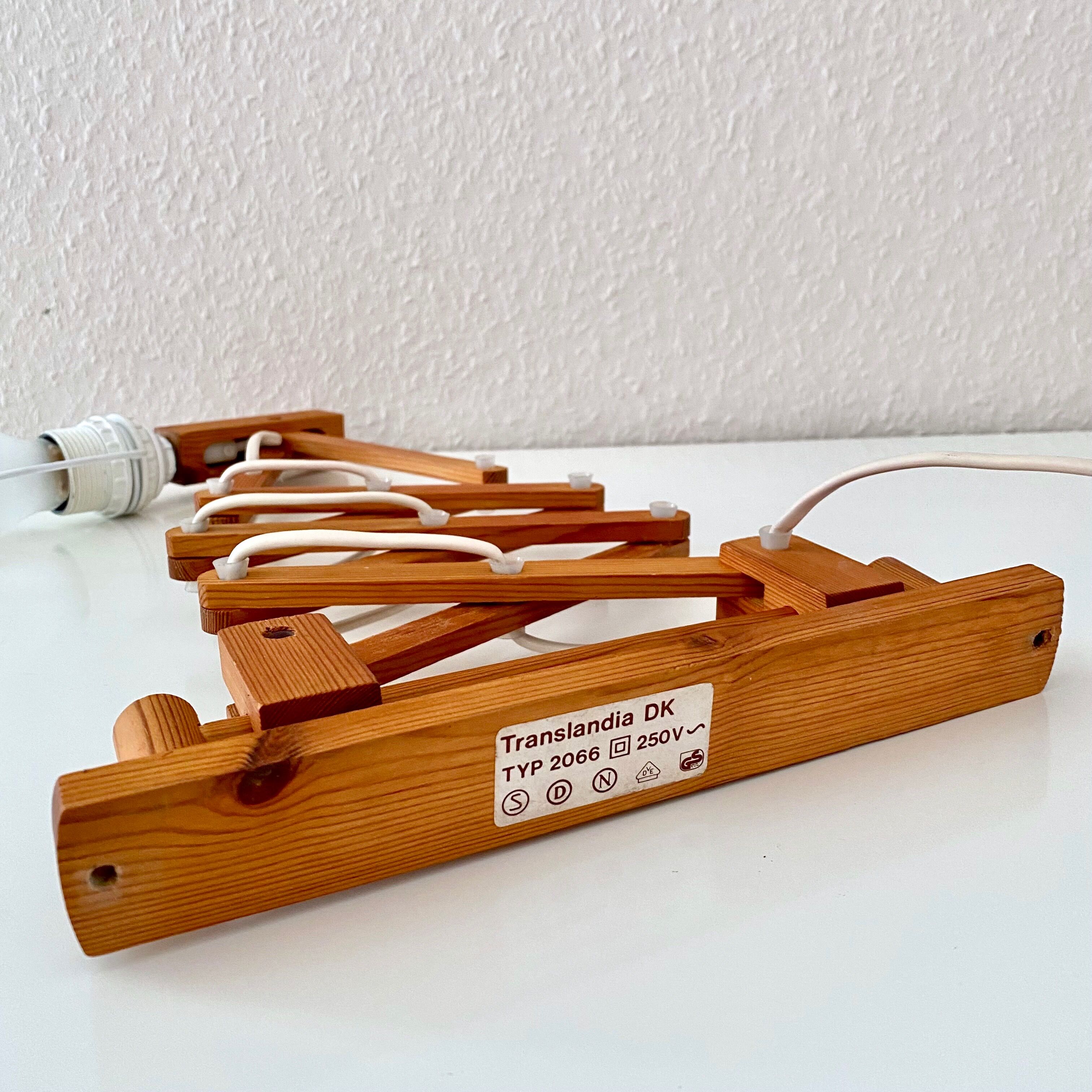 Wall lamp Translandia Denmark, Mid Century Lamp, Scandinavian Design