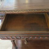 Ancien-Desserte-Console-Meuble de présentation-Henry II-fin xixème